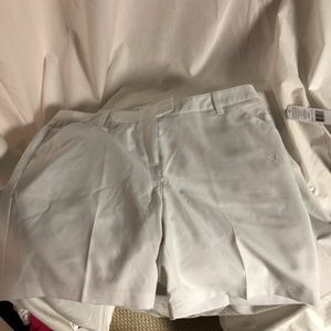 White Callaway golf shorts